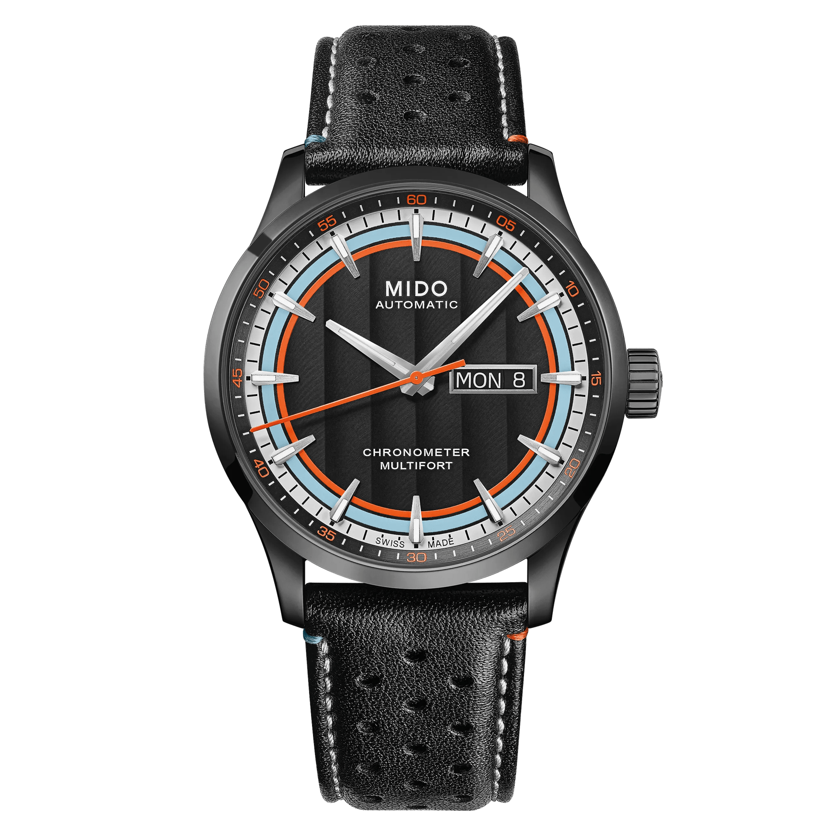 MIDO Multifort Chronometer 1 Racer 42mm Black Dial Men's Watch M0384313605100