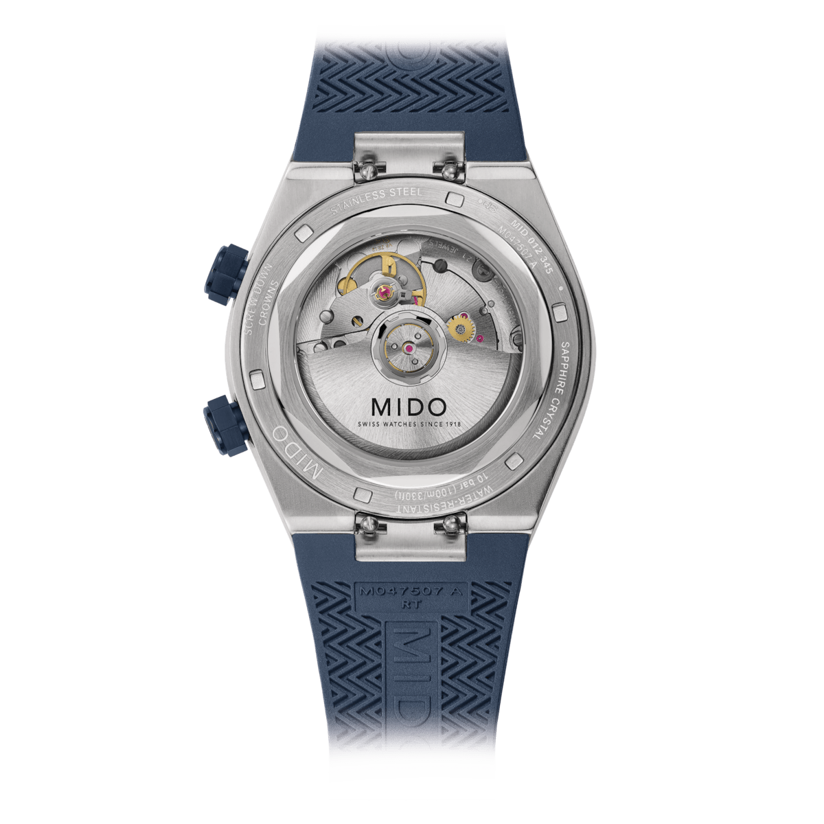 Mido Multifort 8 Two Crowns 40mm Blue Men's Watch M0475071704100