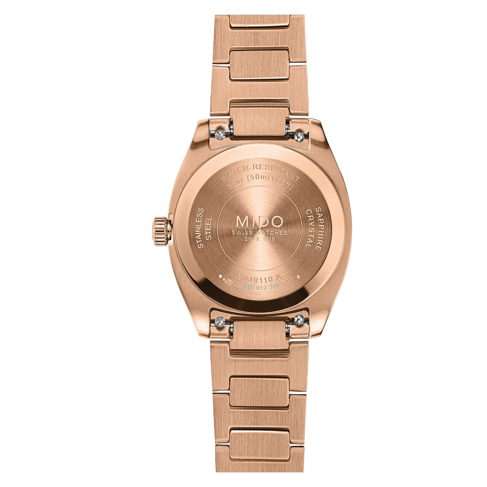 Mido Multifort TV 28 28mm Brown Dial Women's Watch M0491103329600