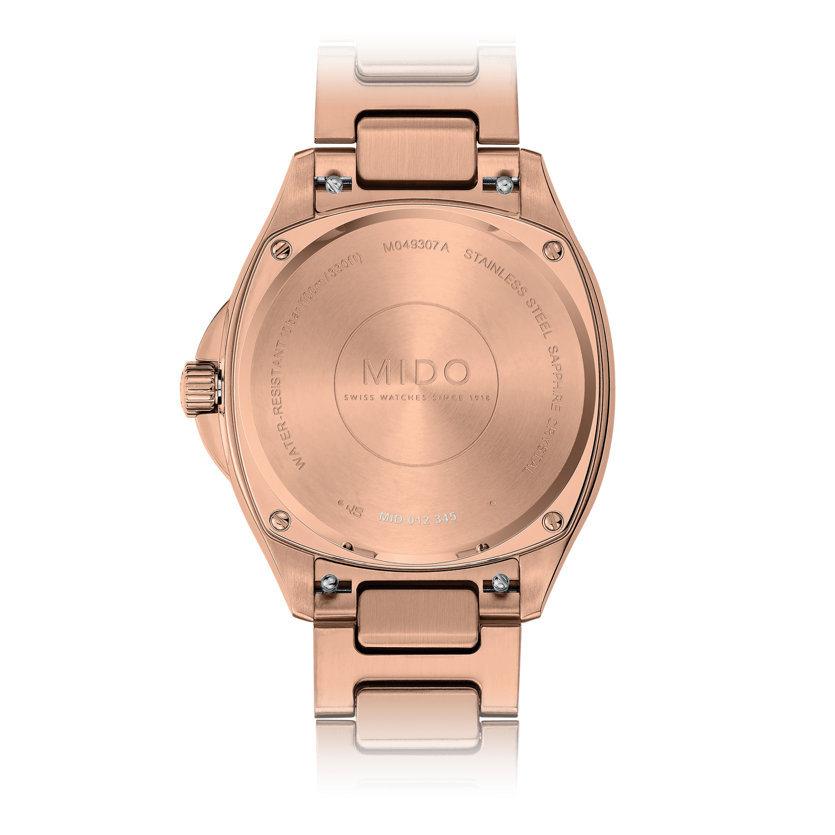 Mido Multifort TV 35mm Rose Gold Steel Women's Watch M0493073329600