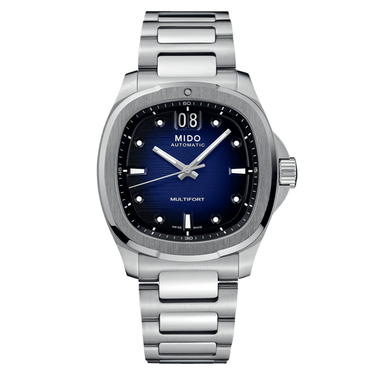 Mido Multifort TV Big Date Blue Dial Steel Men's Watch M0495261104100