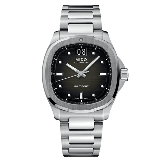 Mido Multifort TV Big Date Grey Dial Steel Men's Watch M0495261108100