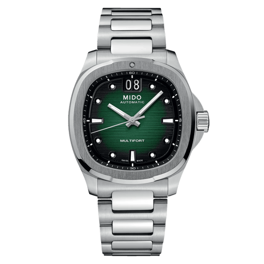 Mido Multifort TV Big Date Green Dial Steel Men's Watch M0495261109100