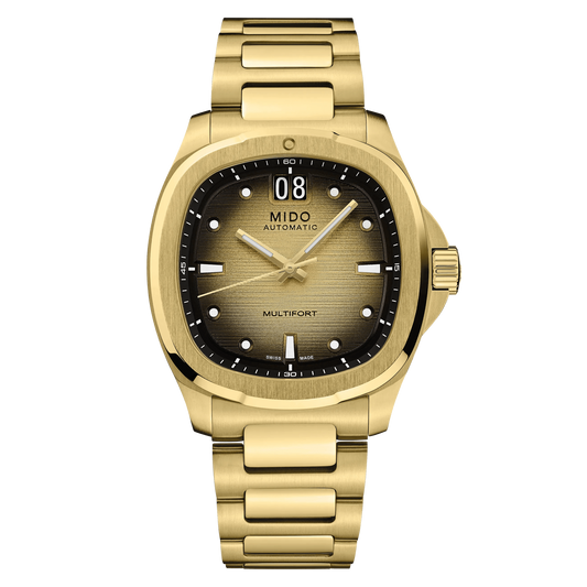 Mido Multifort TV Big Date 40mm Champagne Dial Men's Watch M0495263302100