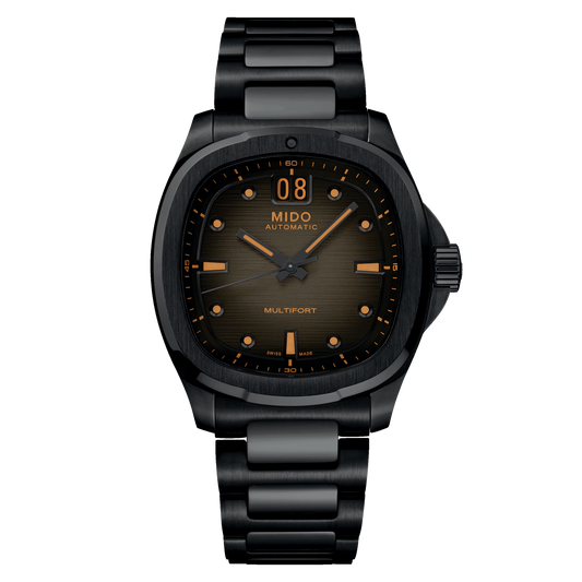 Mido Multifort TV Big Date Black PVD Steel Men's Watch M0495263308100
