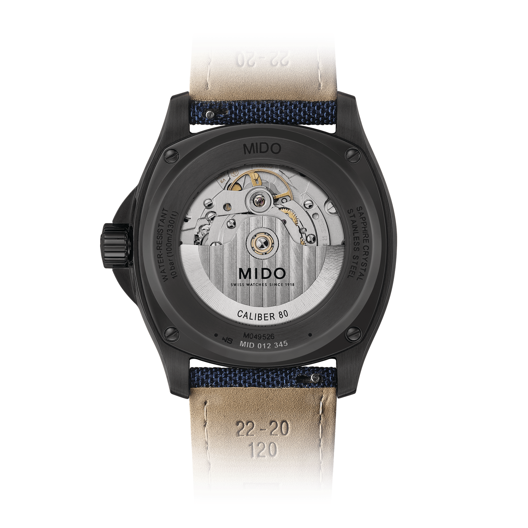 Mido Multifort TV Big Date 40mm Blue Gradient Dial Men's Watch M0495263704100