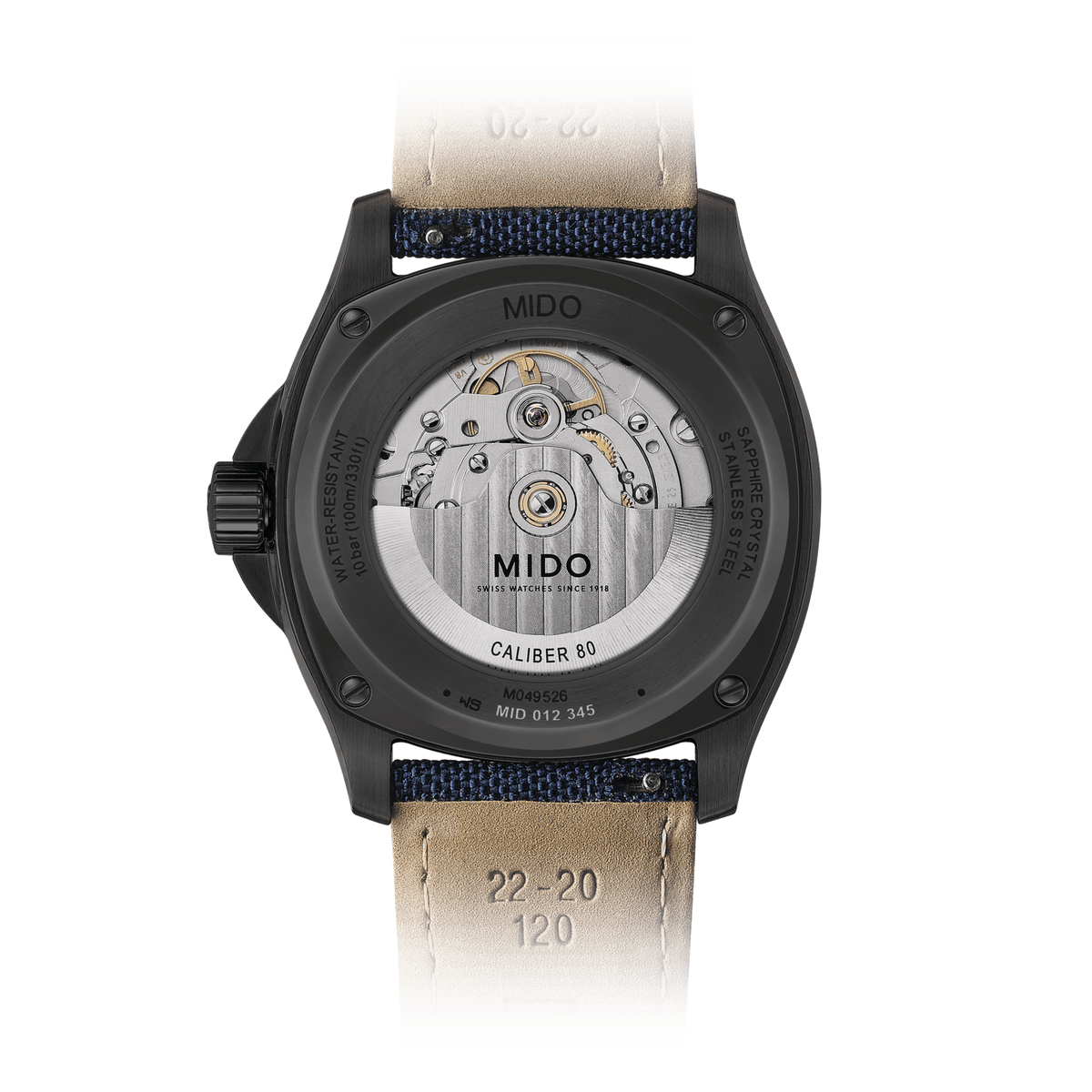 Mido Multifort TV Big Date 40mm Blue Gradient Dial Men's Watch M0495263704100