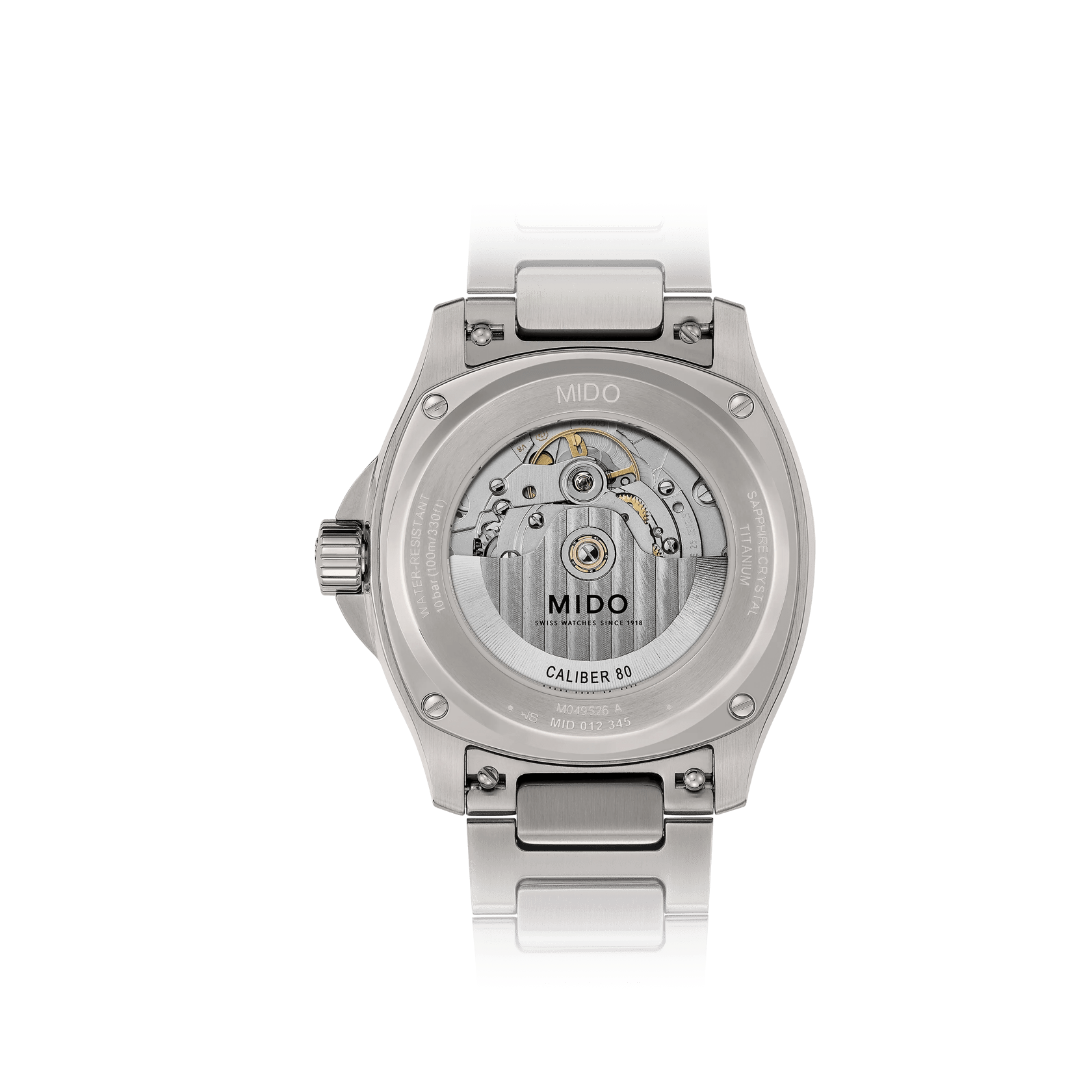 Mido Multifort TV Big Date Titanium 40mm Grey Dial Men's Watch M0495264408100
