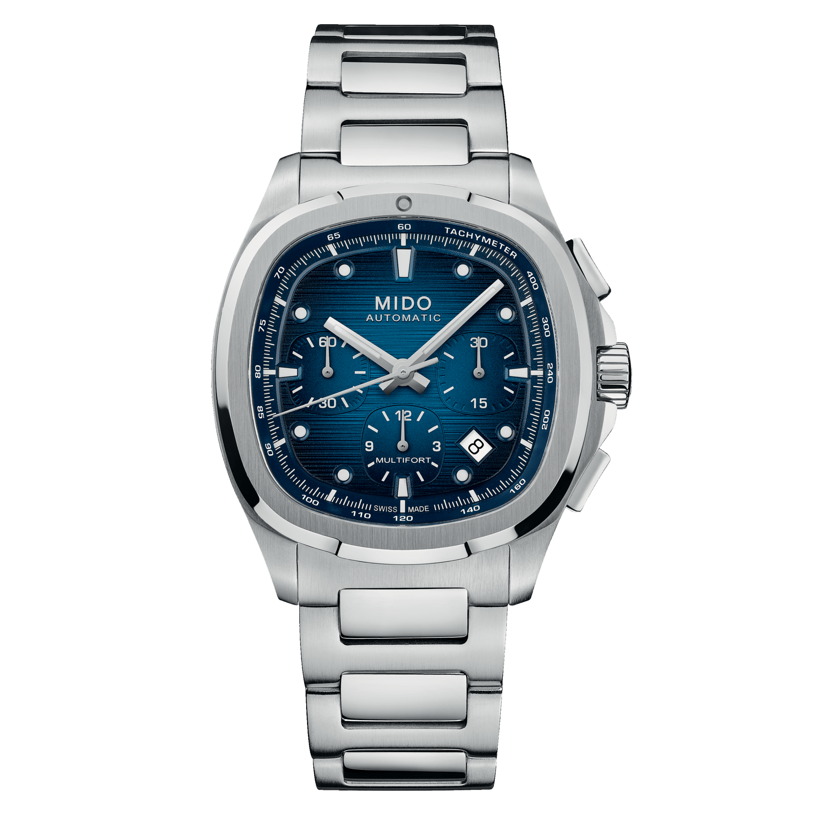 Mido Multifort TV Chronograph 42mm Blue Dial Men's Watch M0495271104100