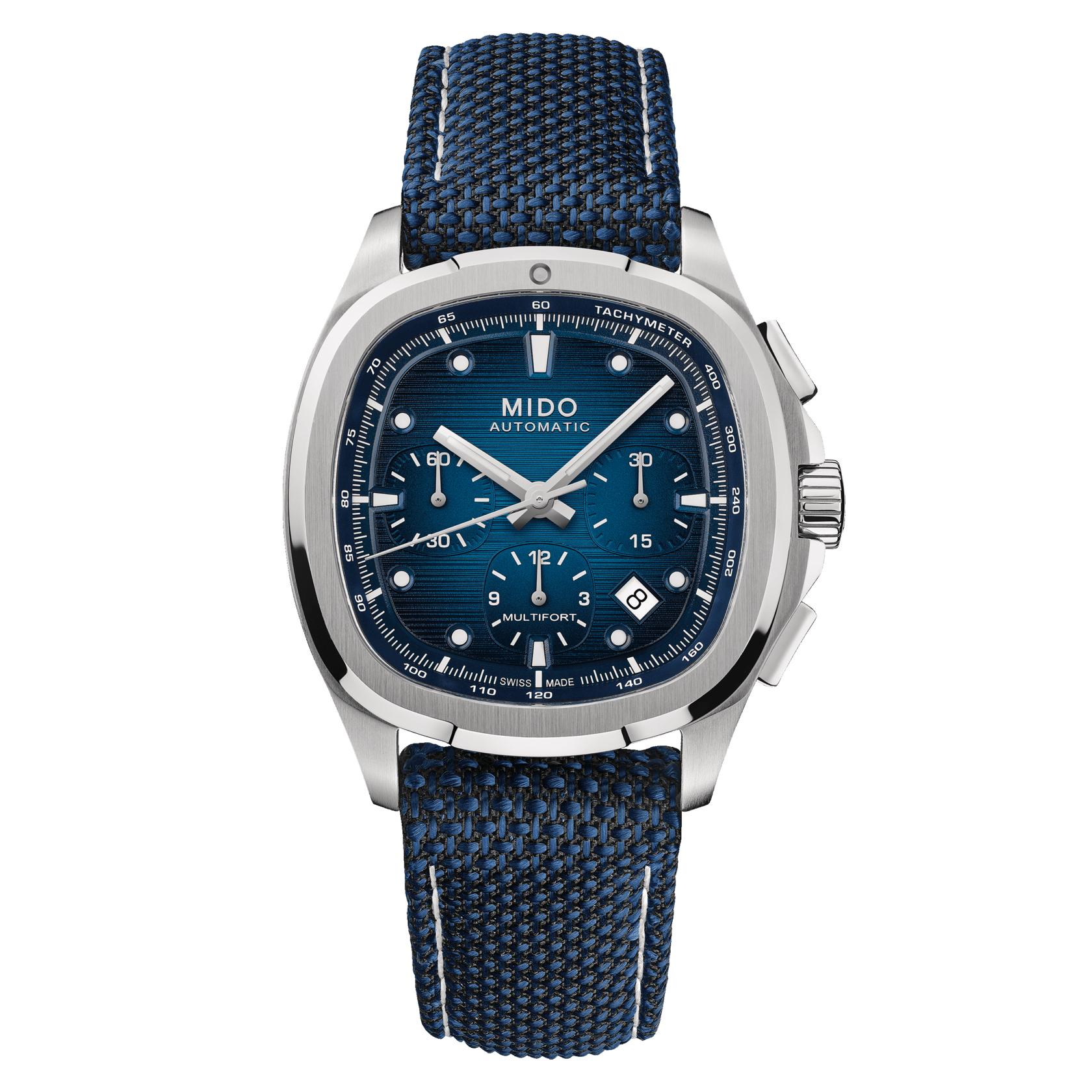Mido Multifort TV Chronograph 42mm Blue Dial Men's Watch M0495271104100