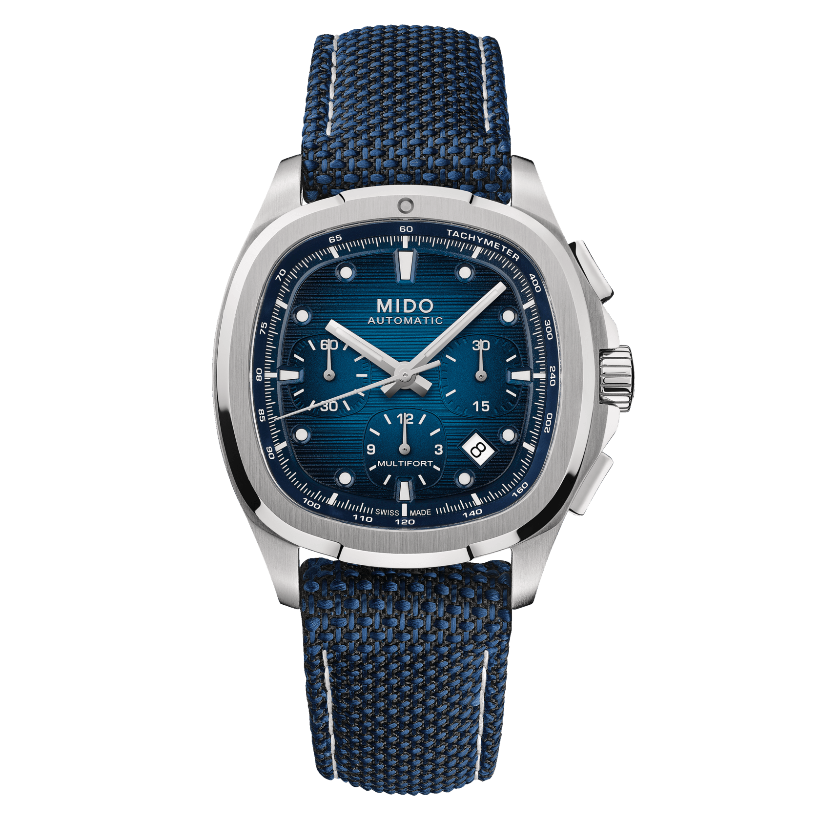 Mido Multifort TV Chronograph 42mm Blue Dial Men's Watch M0495271104100