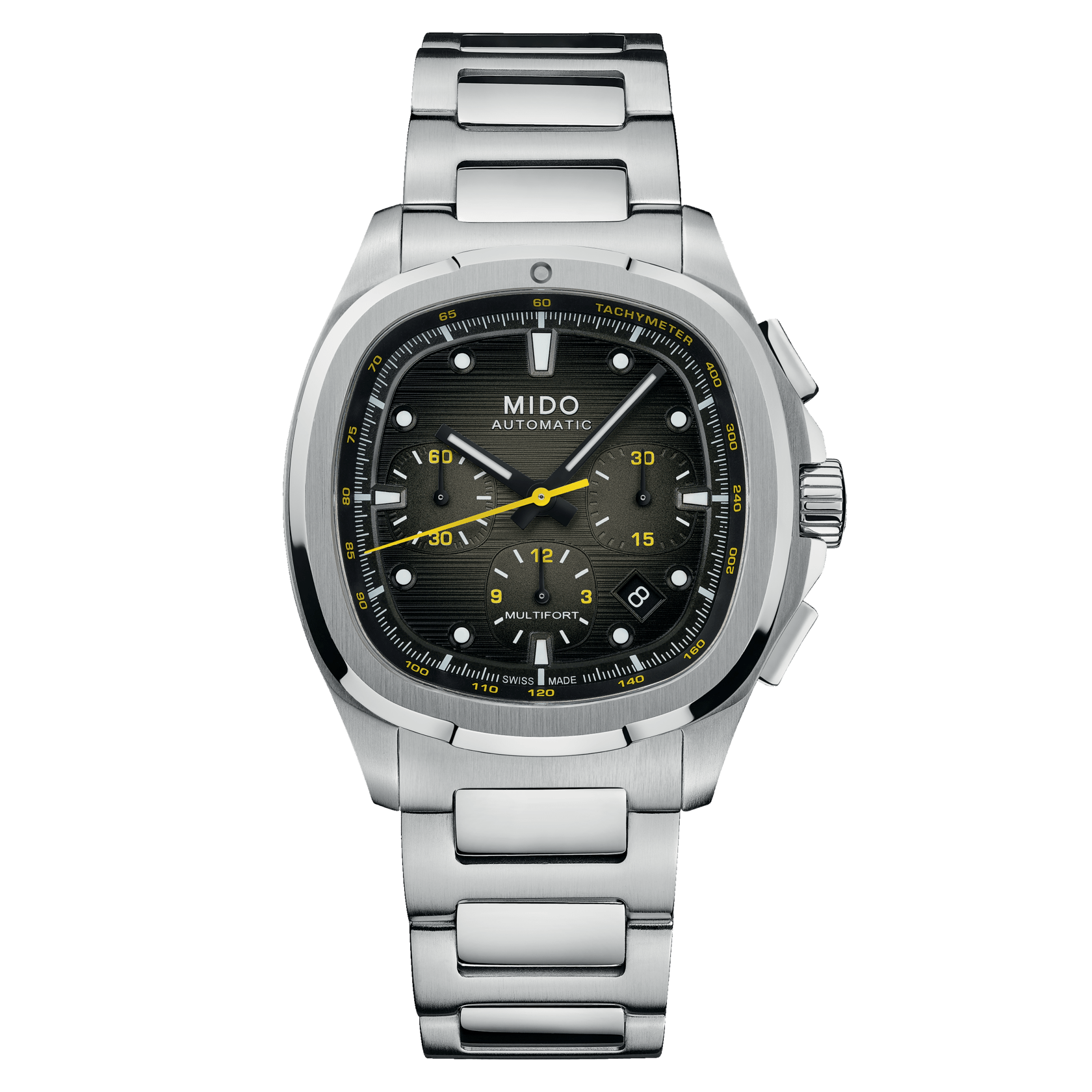 Mido Multifort TV Chronograph 42mm Grey Dial Men's Watch M0495271108100