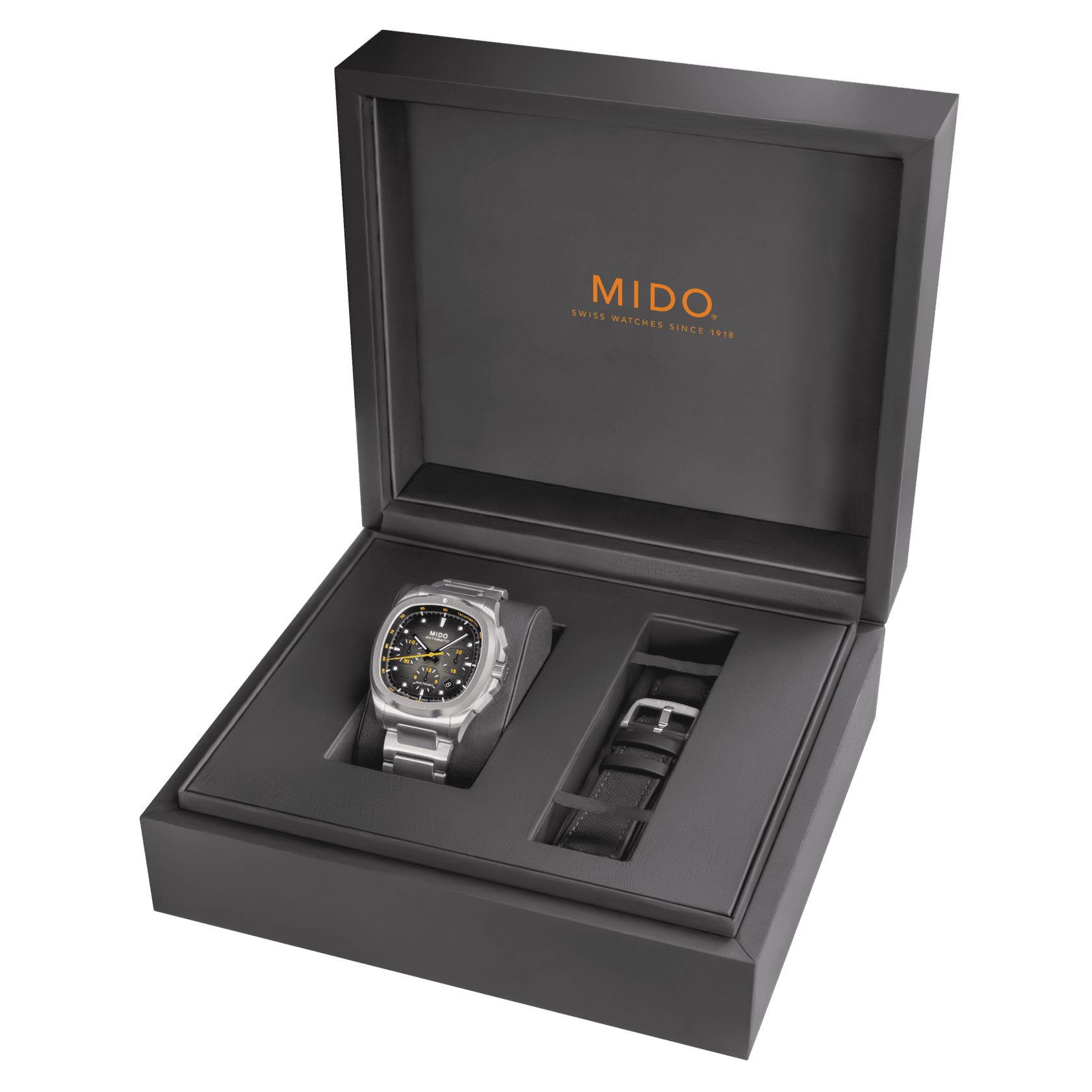 Mido Multifort TV Chronograph 42mm Grey Dial Men's Watch M0495271108100