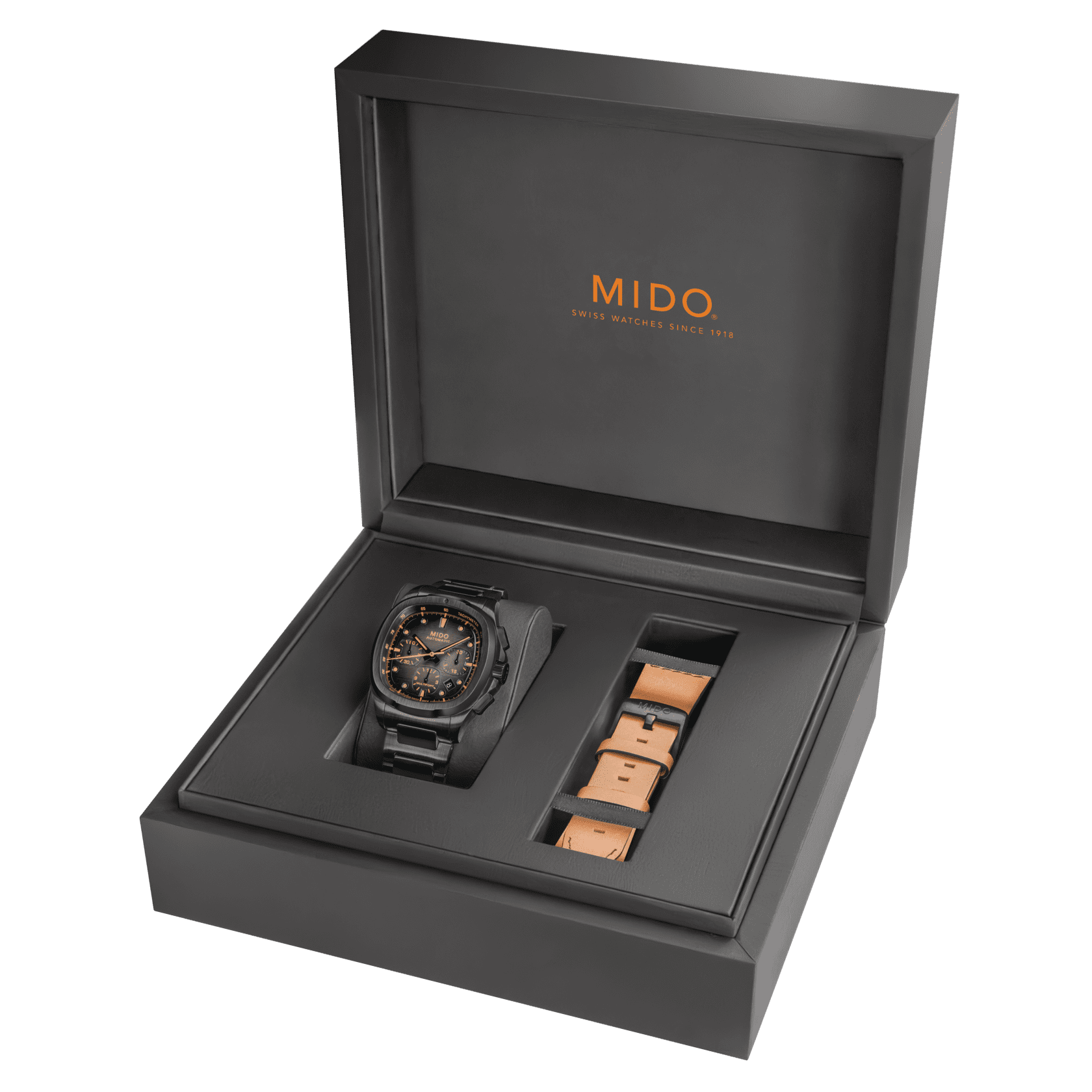 Mido Multifort TV Chronograph 42mm Grey Dial Men's Watch M0495273308100