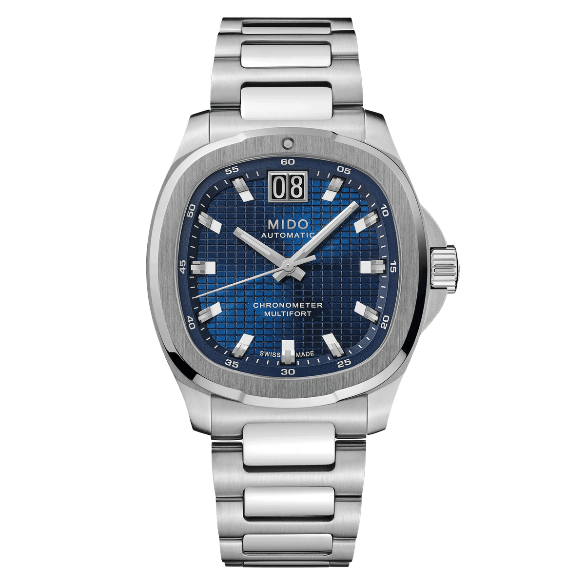 Mido Multifort TV Big Date Chronometer 40mm Blue Dial Men's Watch M0495671104100