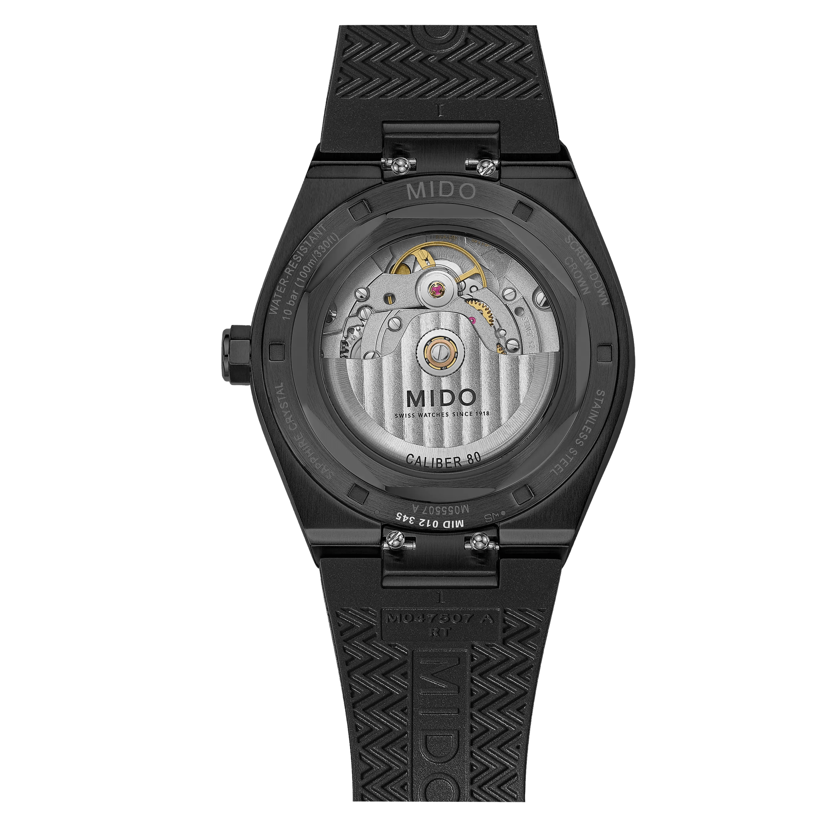 Mido Multifort 8 One Crown 40mm Black Dial Men's Watch M0555073705100