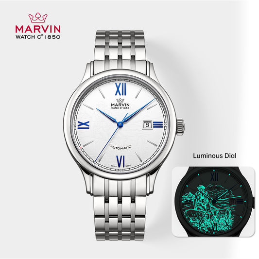 Marvin Other 41mm White Dial Men's Watch M117.13.93.11