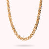 Bronzallure Polished Woven Link Necklace WSBZ02519Y.YG