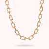 Bronzallure Polished Stirrup Necklace WSBZ02523Y.YG
