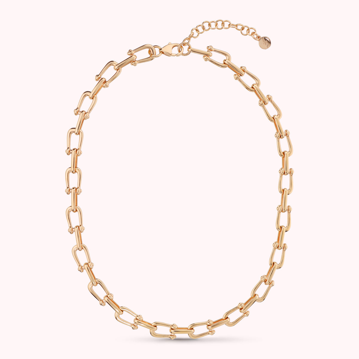 Bronzallure Polished Stirrup Necklace WSBZ02523Y.YG