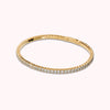 Bronzallure Golden Tennis Memory Bracelet with Cubic Zirconia WSBZ02558Y.WR