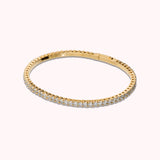 Bronzallure Golden Tennis Memory Bracelet with Cubic Zirconia WSBZ02558Y.WR