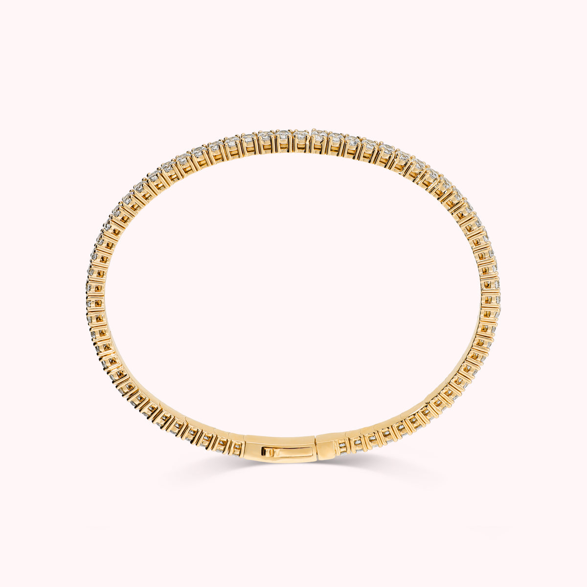 Bronzallure Golden Tennis Memory Bracelet with Cubic Zirconia WSBZ02558Y.WR