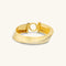 Etrusca Gioielli Twisted Hammered Cleopatra Bracelet WSET00925.YG-205
