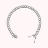 Bronzallure White Curb Chain Bracelet with Cubic Zirconia WSBZ02607W.WR-170
