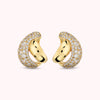 Bronzallure Woven Earrings with Cubic Zirconia Pavé WSBZ02615Y.WR