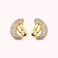 Bronzallure Woven Earrings with Cubic Zirconia Pavé WSBZ02615Y.WR