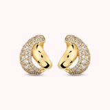Bronzallure Woven Earrings with Cubic Zirconia Pavé WSBZ02615Y.WR
