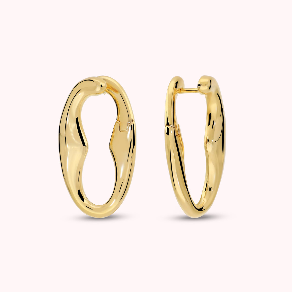 Bronzallure Polished Mariner Link Earrings WSBZ02634Y.YG