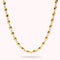 Bronzallure Polished Nugget Link Necklace WSBZ02637Y.YG-41