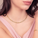 Bronzallure Polished Nugget Link Necklace WSBZ02637Y.YG-41
