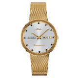 Mido Commander 1959 Silver Dial Yellow Gold-Tone PVD Men's Watch M842932113