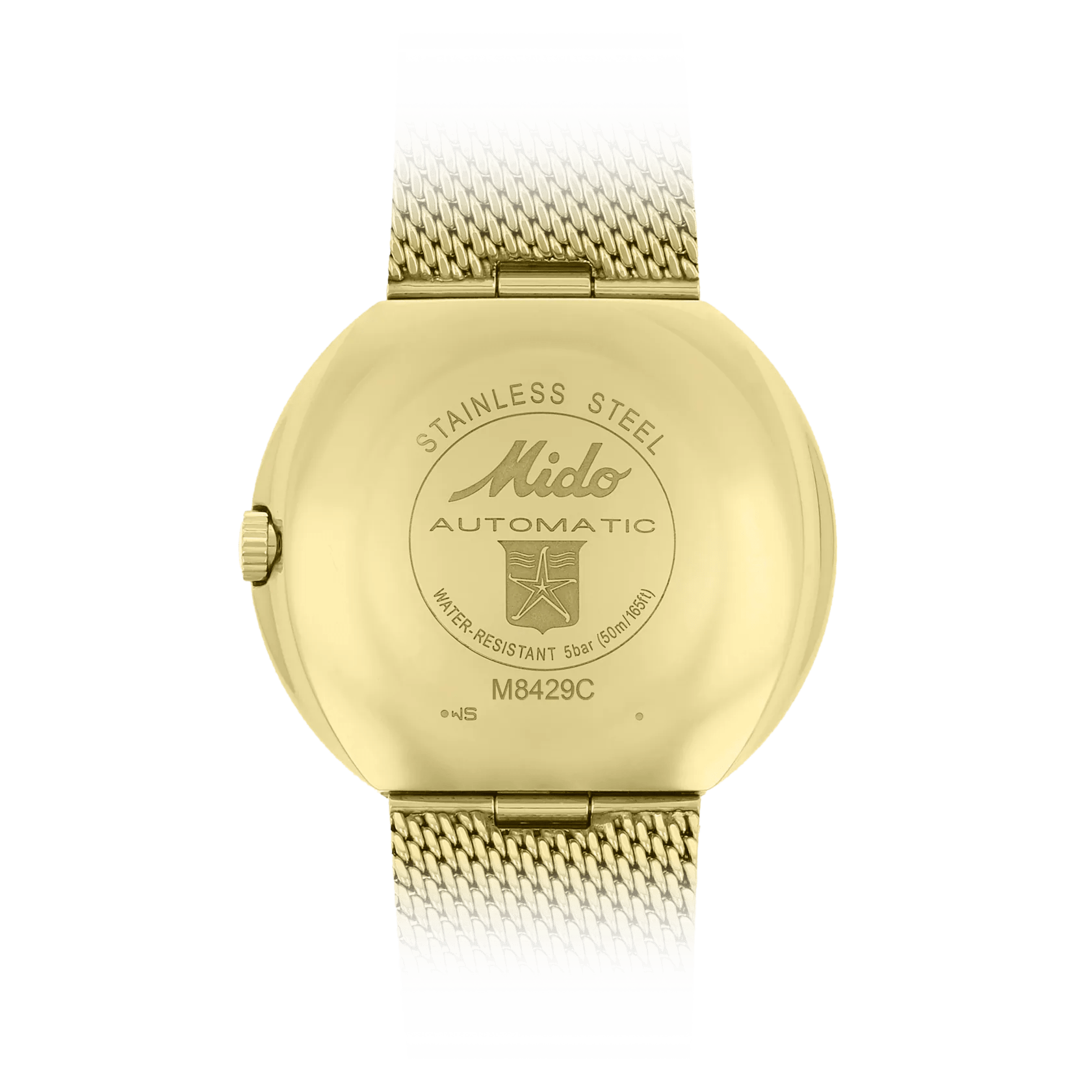 Mido Commander 1959 Silver Dial Yellow Gold-Tone PVD Men's Watch M842932113