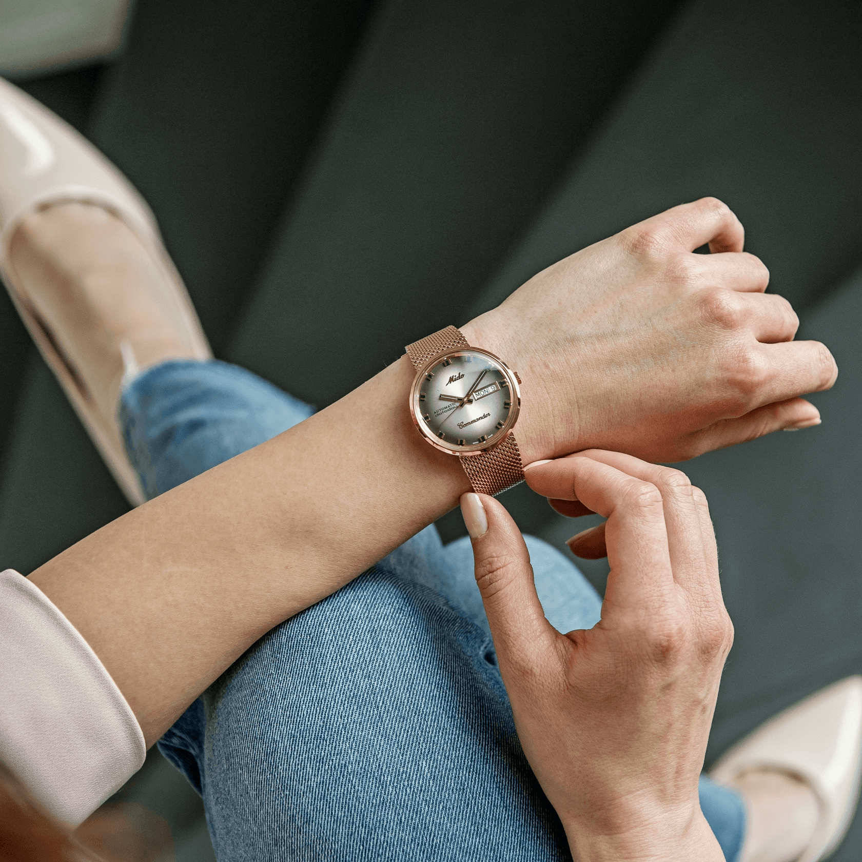 Mido Commander Shade 37mm Silver Dial Men's Watch M842932311