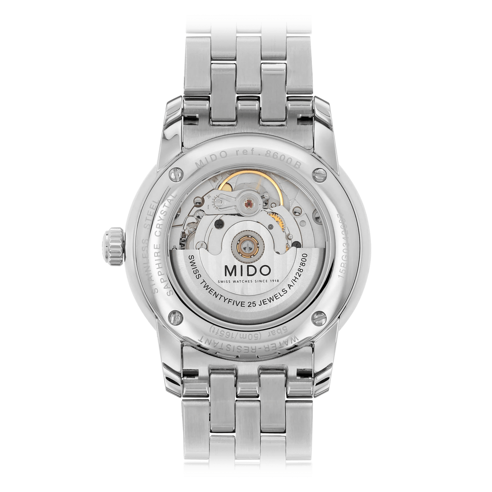 Mido Baroncelli 38mm Automatic White Dial Stainless Steel Men's Watch M86004261
