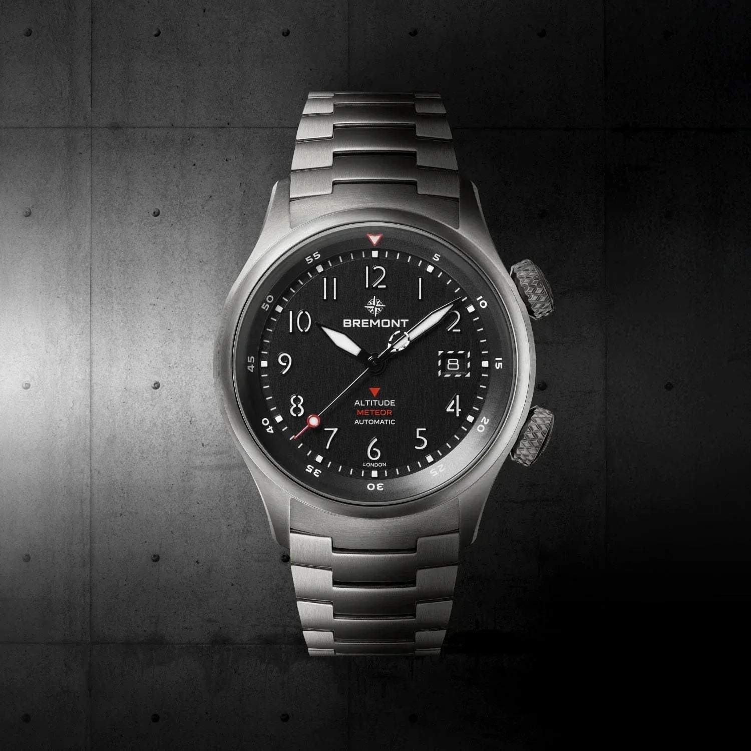 Bremont Altitude MB Meteor 42mm Black Dial Titanium Men's Watch ALT42-MT-TI-BKBK-B