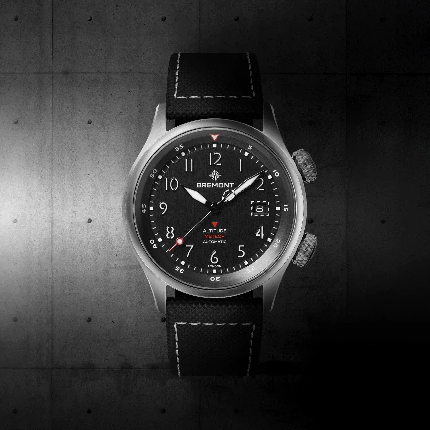 Bremont Altitude MB Meteor 42mm Black Dial Titanium Men's Watch ALT42-MT-TI-BKBK-L-S