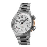 Bremont Altitude MB Meteor Orange Barrel 42mm Brushed Silver Dial Men's Watch ALT42-MT-TI-SIOR-B