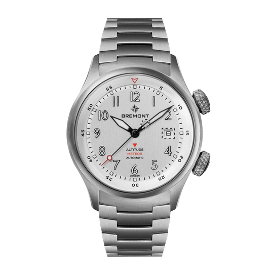 Bremont Altitude MB Meteor 42mm Brushed Silver Dial Men's Watch ALT42-MT-TI-SITI-B