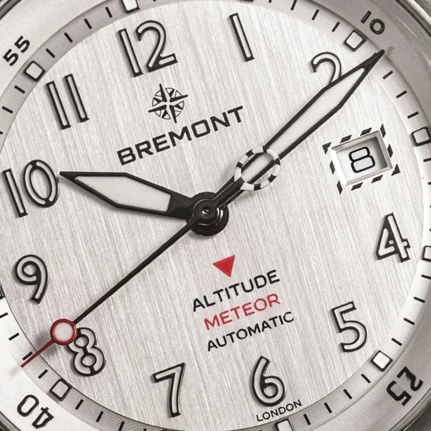 Bremont Altitude MB Meteor Orange Barrel 42mm Brushed Silver Dial Men's Watch ALT42-MT-TI-SIOR-L-S