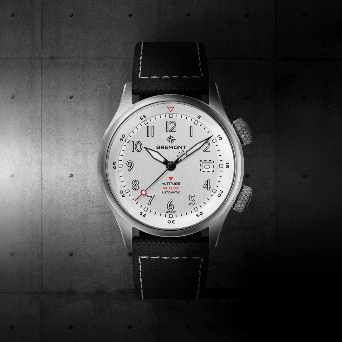 Bremont Altitude MB Meteor 42mm Brushed Silver Dial Men's Watch ALT42-MT-TI-SITI-L-S