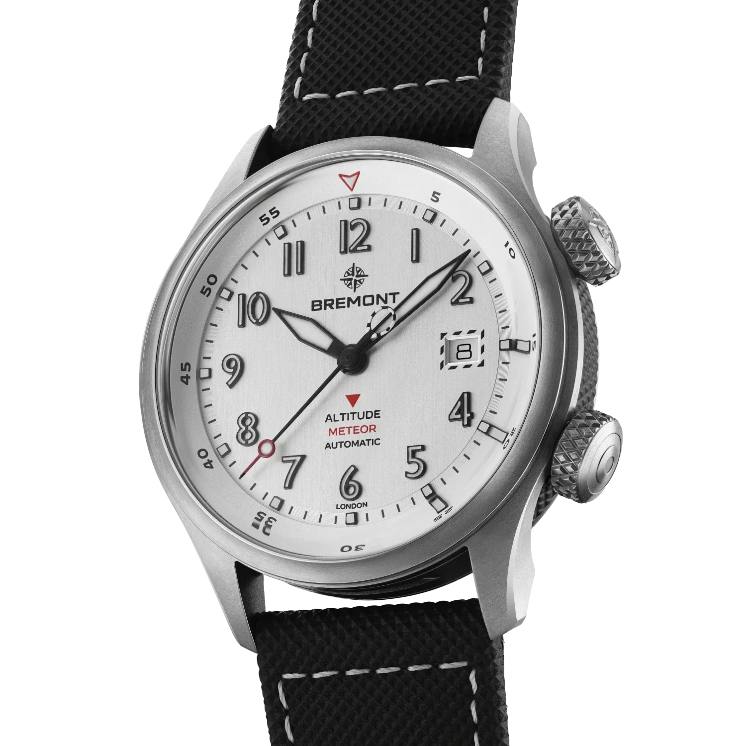 Bremont Altitude MB Meteor 42mm Brushed Silver Dial Men's Watch ALT42-MT-TI-SITI-L-S