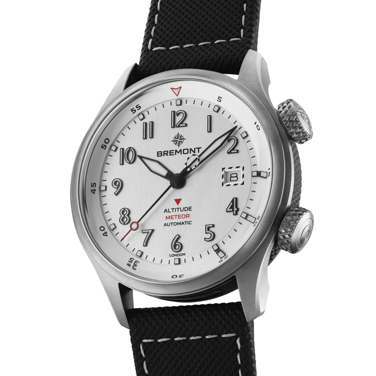 Bremont Altitude MB Meteor 42mm Brushed Silver Dial Men's Watch ALT42-MT-TI-SITI-L-S