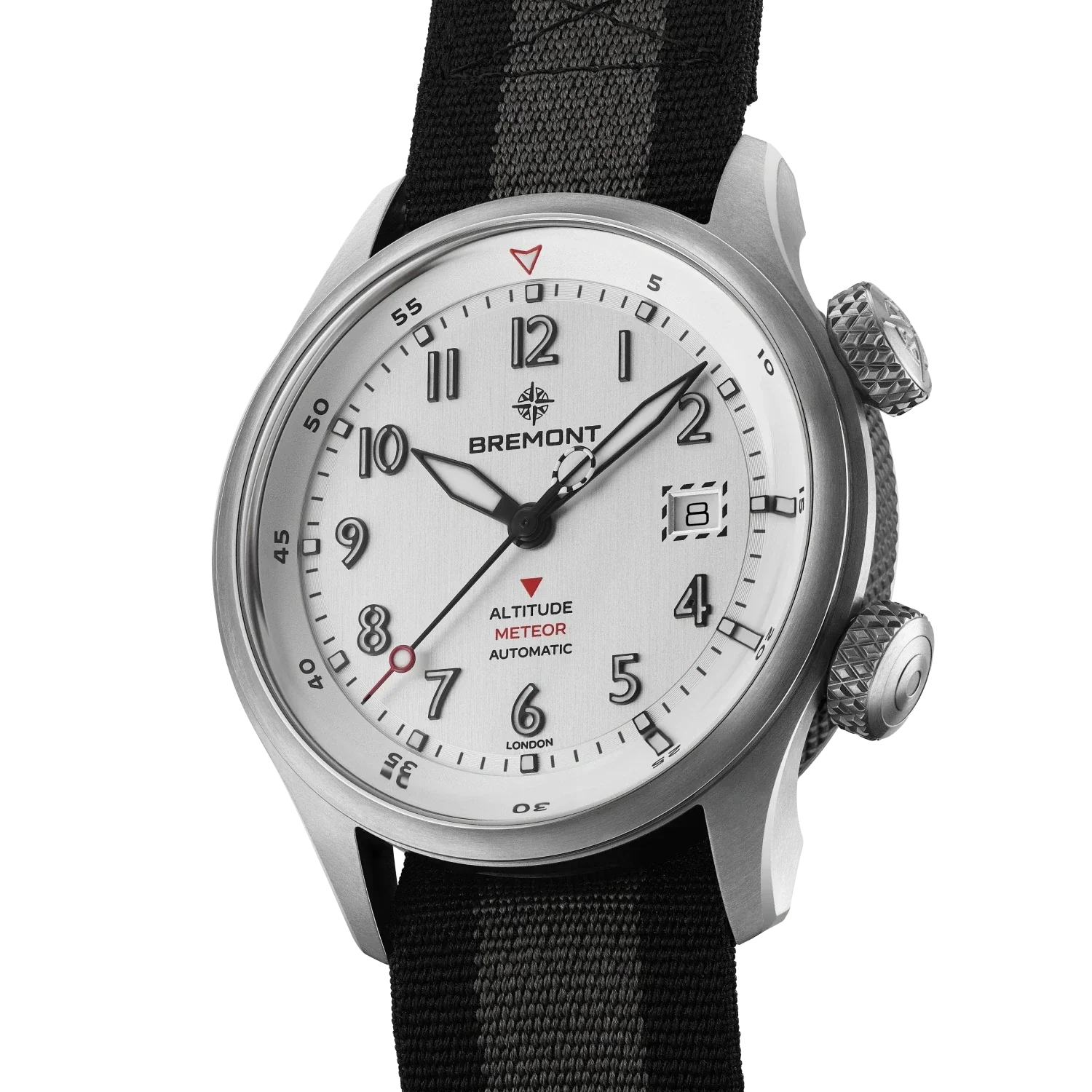 Bremont Altitude MB Meteor 42mm Brushed Silver Dial Men's Watch ALT42-MT-TI-SITI-N-S