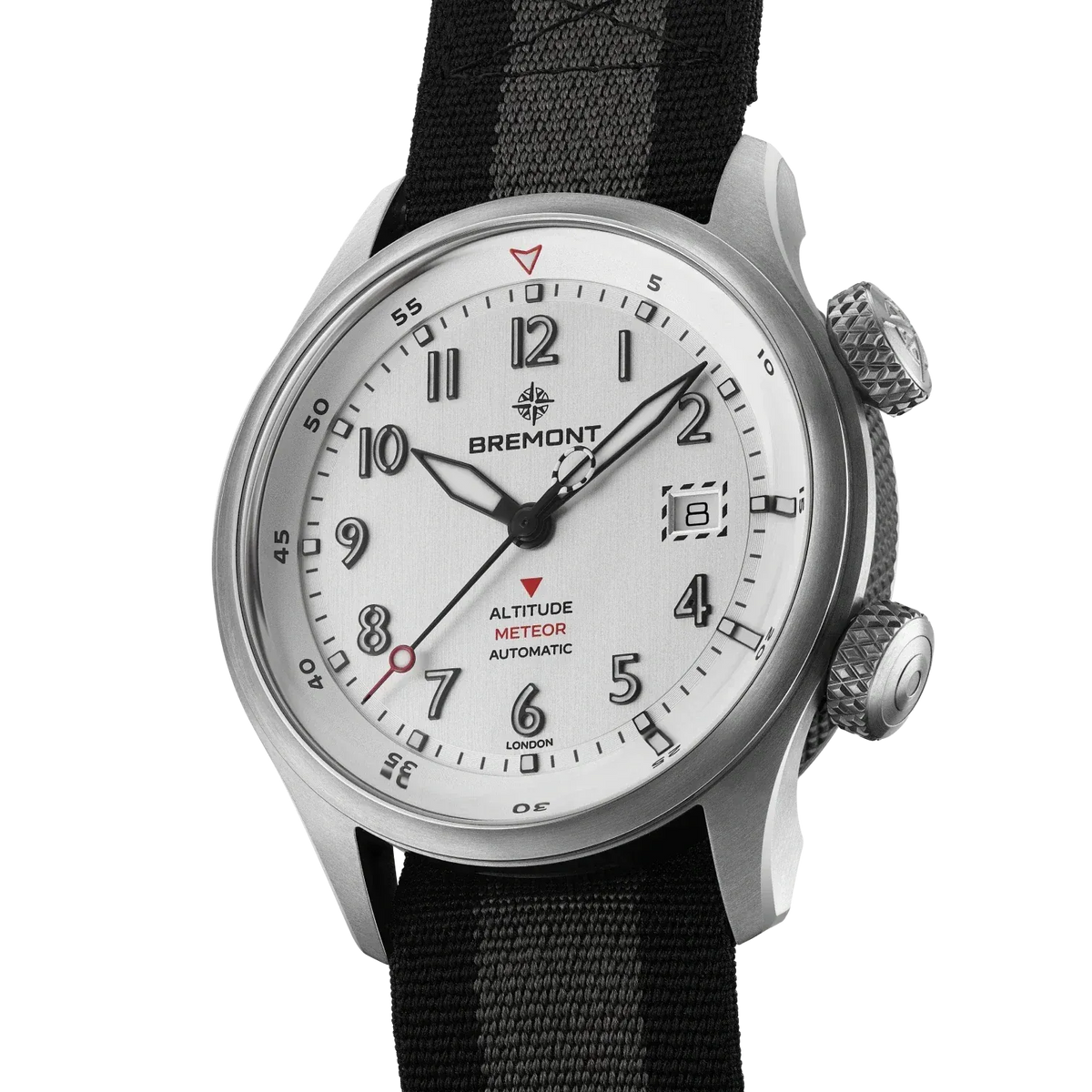 Bremont Altitude MB Meteor 42mm Brushed Silver Dial Men's Watch ALT42-MT-TI-SITI-N-S