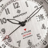 Bremont Altitude MB Meteor Orange Barrel 42mm Brushed Silver Dial Men's Watch ALT42-MT-TI-SIOR-N-S